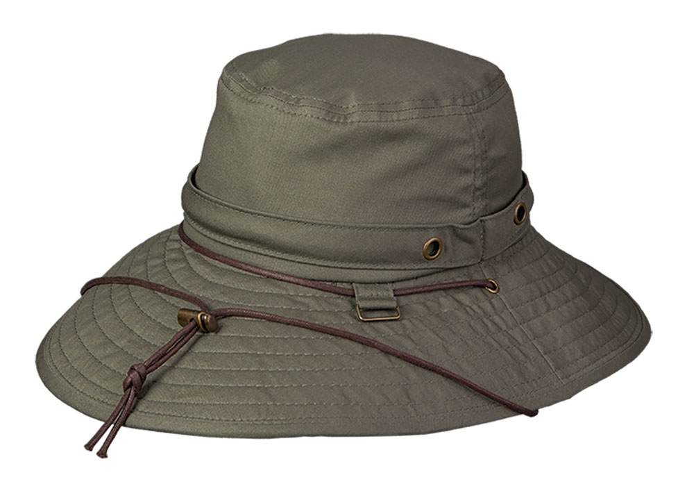 Trekker Cotton Bucket Hat with Floral Lining - Sun Protective Hats